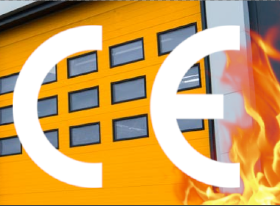 CE-Kennzeichnung für Brandschutztore im Außenbereich.